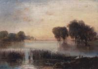 Пейзаж с рекой. 1880-е
