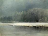 Зимний пейзаж. Иней.1870-е
