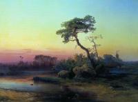 Пейзаж с сосной.1854
