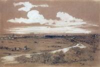 Вид Москвы с Воробьевых гор. 1850-е